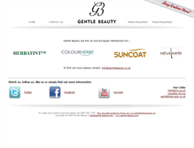 Tablet Screenshot of gentlebeauty.co.uk